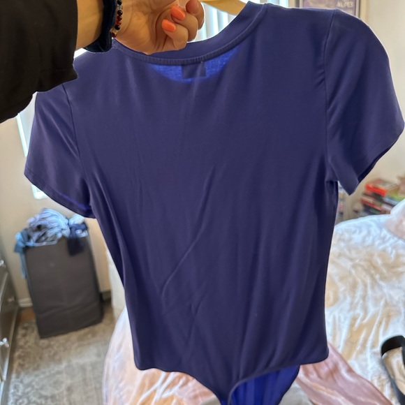 Aritzia cobalt blue bodysuit size small - Picture 2 of 3
